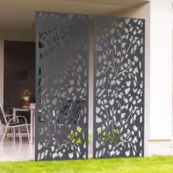 Panneau décoratif universel 160 x 60 cm flower gris