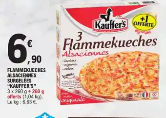 E.Leclerc FLAMMEKUECHES ALSACIENNES SURGELÉES "KAUFFER'S" offre