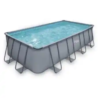 Piscine tubulaire grise - ludo 2 - 4,01 x 2,01 x 1,22 m - filtration à sable 2