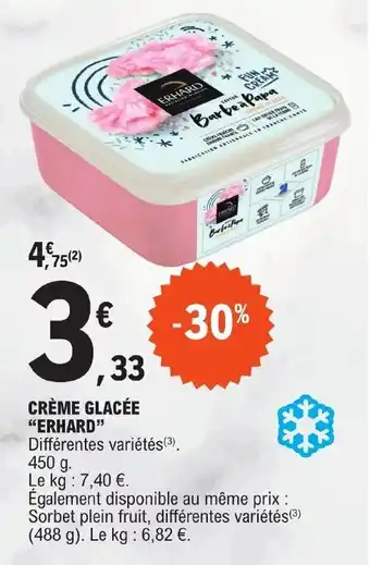 E.Leclerc CRÈME GLACÉE "ERHARD" offre
