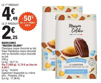 E.Leclerc MADELEINES "MAISON COLIBRI" offre