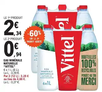 EAU MINÉRALE NATURELLE "VITTEL"