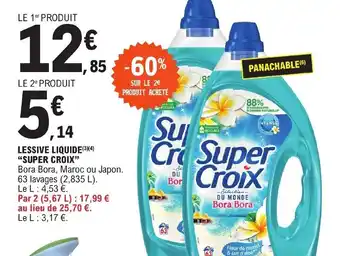 E.Leclerc LESSIVE LIQUIDE (3)(4) "SUPER CROIX" offre
