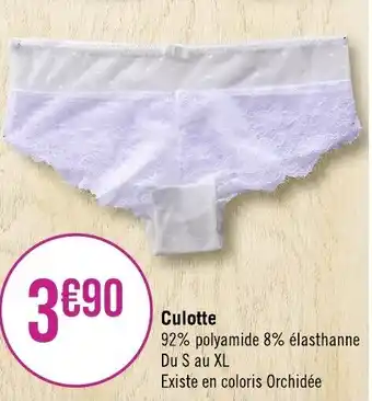 Géant Casino Culotte offre