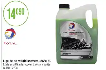 Liquide de refroidissement -26°c 5L