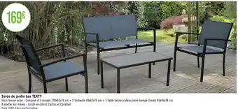 Salon de jardin bas TEXTY