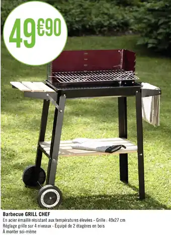 Géant Casino Barbecue GRILL CHEF offre