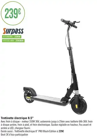 Géant Casino Trottinette électrique 8.5" offre