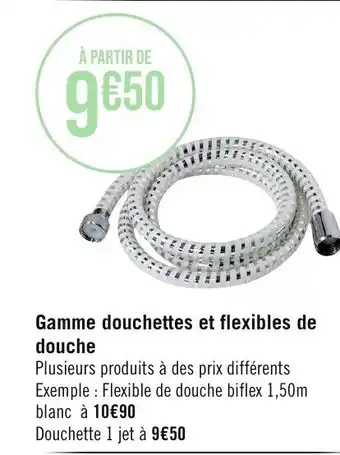 Géant Casino Gamme douchettes et flexibles de douche offre