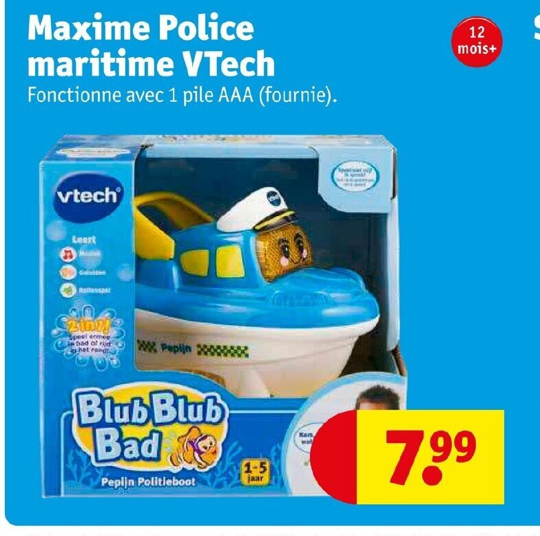 Kruidvat Maxime Police maritime VTech offre