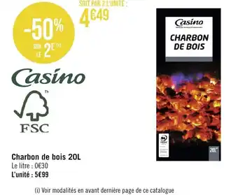 Charbon de bois 20L