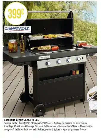 Géant Casino Barbecue à gaz CLASS 4 LBD offre