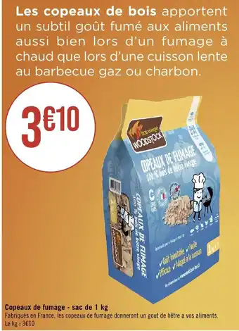 Géant Casino Copeaux de fumage - sac de 1 kg offre