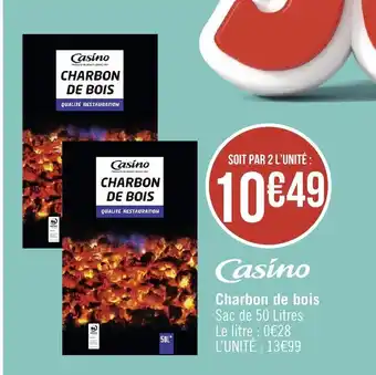 Géant Casino CHARBON DE BOIS offre