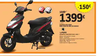 E.Leclerc L'Auto L'UNITÉ SCOOTER 50CC RENO HORS FRAIS DE MISE EN SERVICE offre
