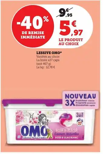 Super U Lessive omo offre