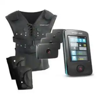 Ălectrostimulateur musculaire sans fil sport-elec free action + 1 gilet + 2 b