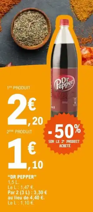 E.Leclerc "DR PEPPER" 1,5 L. offre
