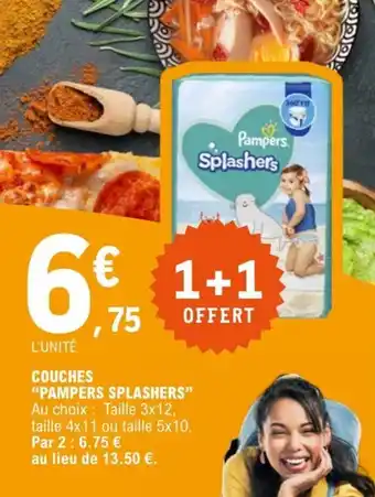 E.Leclerc COUCHES "PAMPERS SPLASHERS" offre