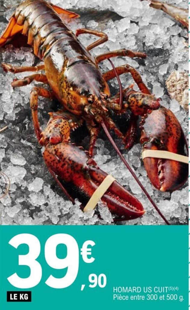 Promo HOMARD US CUIT(5)(4) chez E.Leclerc