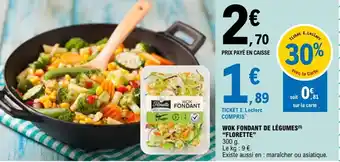 E.Leclerc WOK FONDANT DE LÉGUMES (5) "FLORETTE" offre