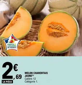 E.Leclerc MELON CHARENTAIS JAUNE offre
