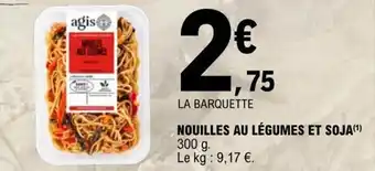 E.Leclerc NOUILLES AU LÉGUMES ET SOJA(¹) offre