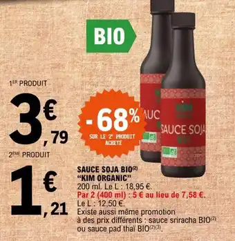 E.Leclerc SAUCE SOJA BIO(²) "KIM ORGANIC" offre