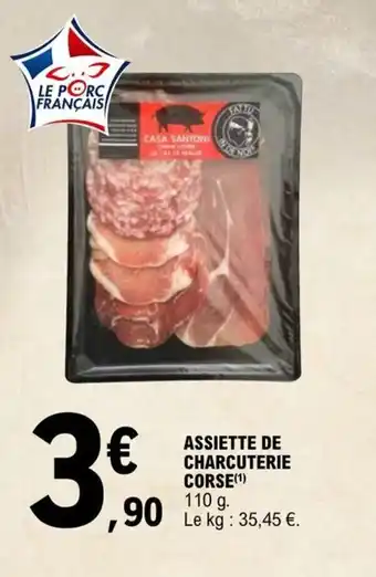 ASSIETTE DE CHARCUTERIE CORSE(Âč)
