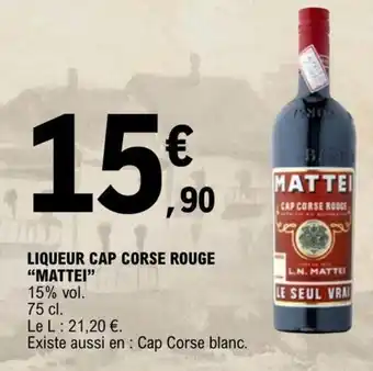 LIQUEUR CAP CORSE ROUGE "MATTEI"