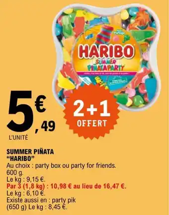 E.Leclerc SUMMER PIÑATA "HARIBO" offre