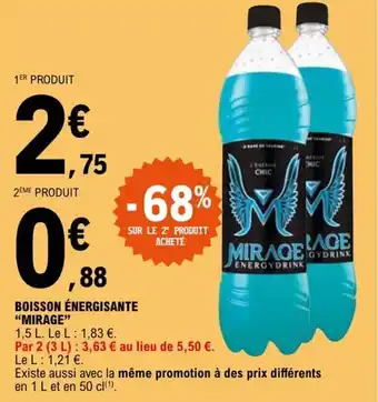 BOISSON ÉNERGISANTE "MIRAGE"