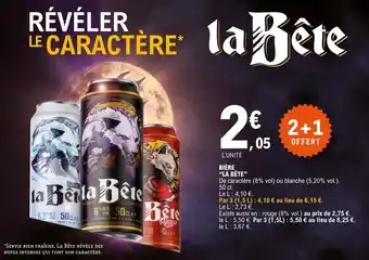 E.Leclerc BIÈRE "LA BÊTE" offre