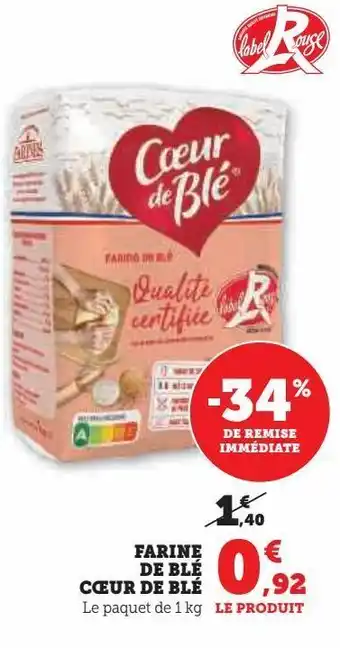 Farine de blé coeur de blé