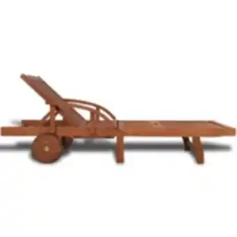 Vidaxl chaise longue bois d'acacia solide
