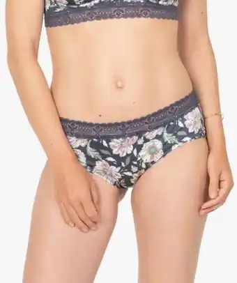 Gémo Shorty femme à motifs fleuris et dentelle offre