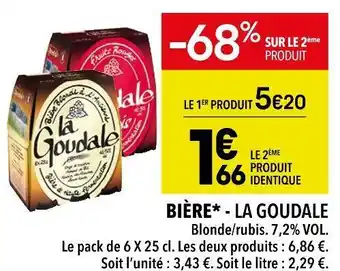 Supeco La goudale bière offre