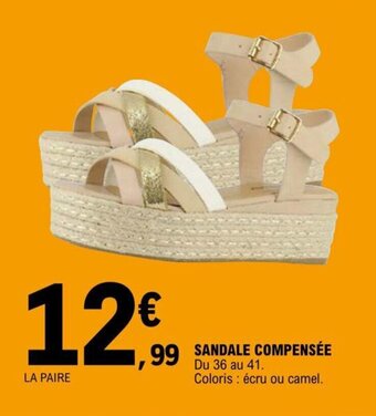 E.Leclerc SANDALE COMPENSÉE offre