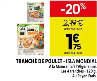 Isla mondial tranché de poulet