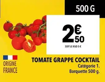 Tomate grappe cocktail