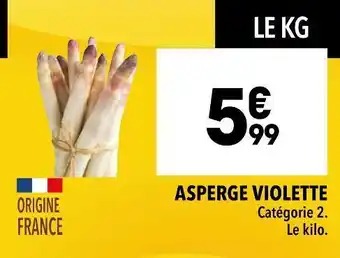 Asperge violette