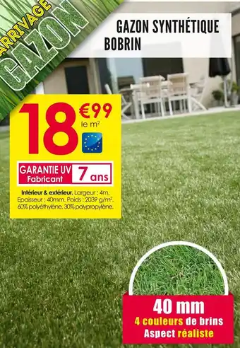 Décor Discount Gazon synthétique bobrin offre