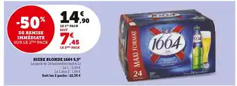 1664 biere blonde 5,5°