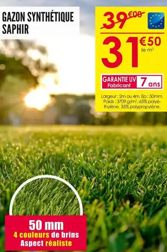 Décor Discount Gazon synthétique saphir offre