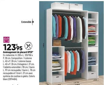 Bricorama Aménagement de placard uper offre