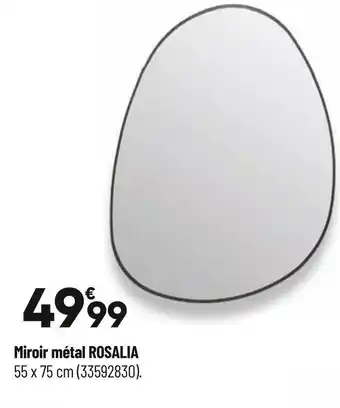 Bricorama Miroir métal rosalia offre