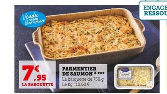 U Express Parmentier de saumon offre