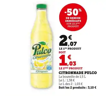 Super U Pulco citronnade offre