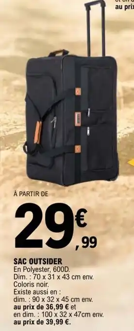 E.Leclerc SAC OUTSIDER offre