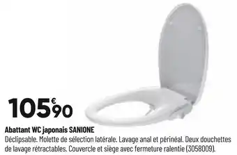 Bricorama Abattant wc japonais sanione offre